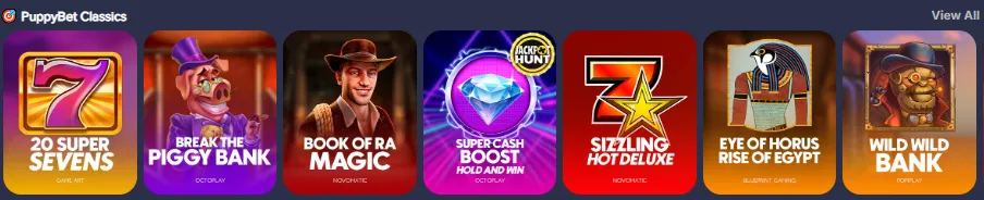 puppybet casino classics