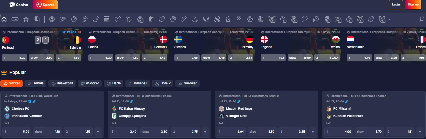puppybet casino sports